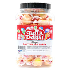 Taffy Delight Mango Salt Water Taffy 16oz Jar